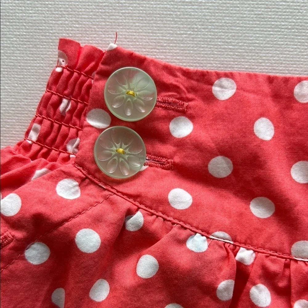 Matilda Jane Shorts Retro Dream Dot Pink Hello Lovely Button Puff Size 4